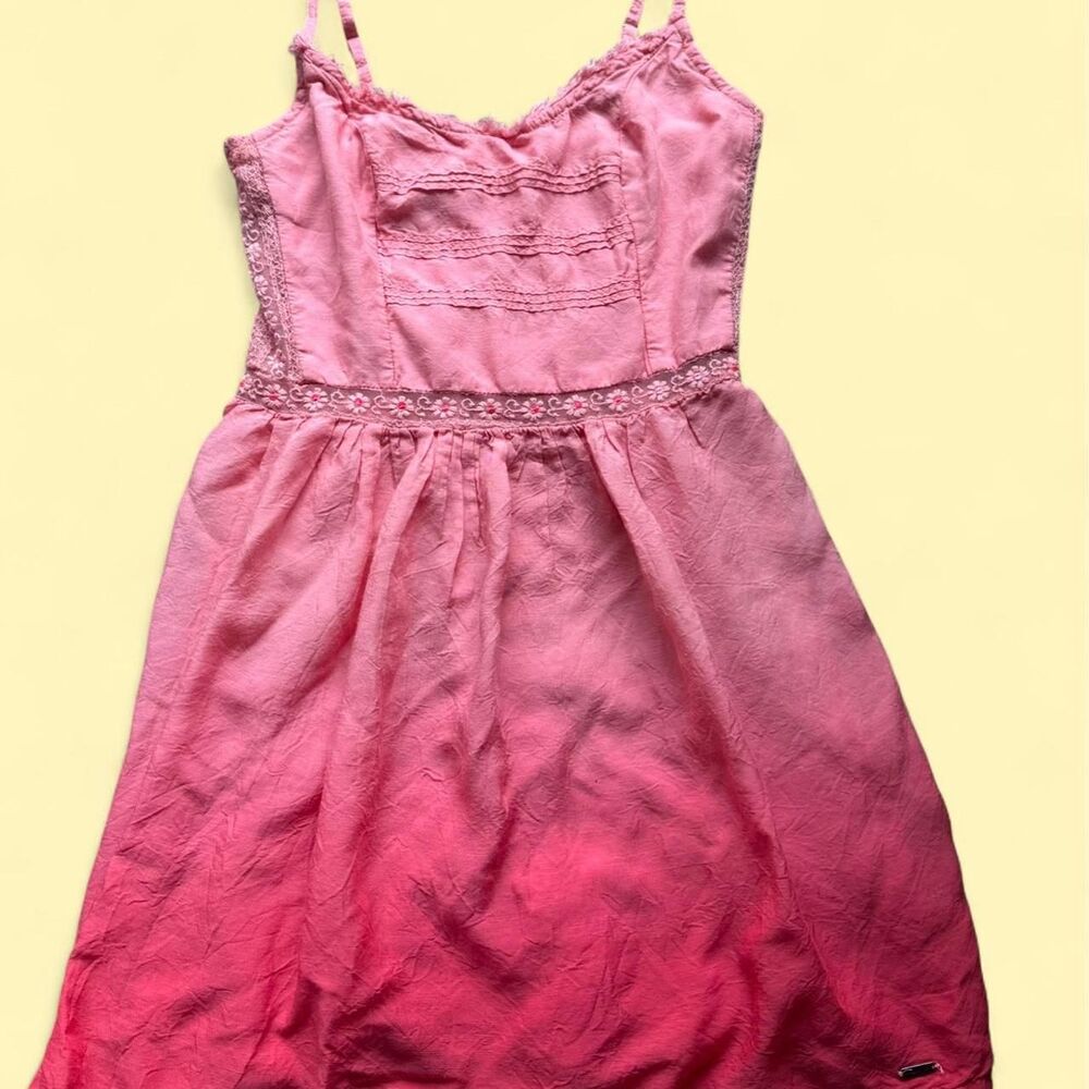 Y2K Hollister pink ombré babydoll dress